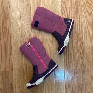 PLAE Kids Fuchsia and Violet Snow Boots